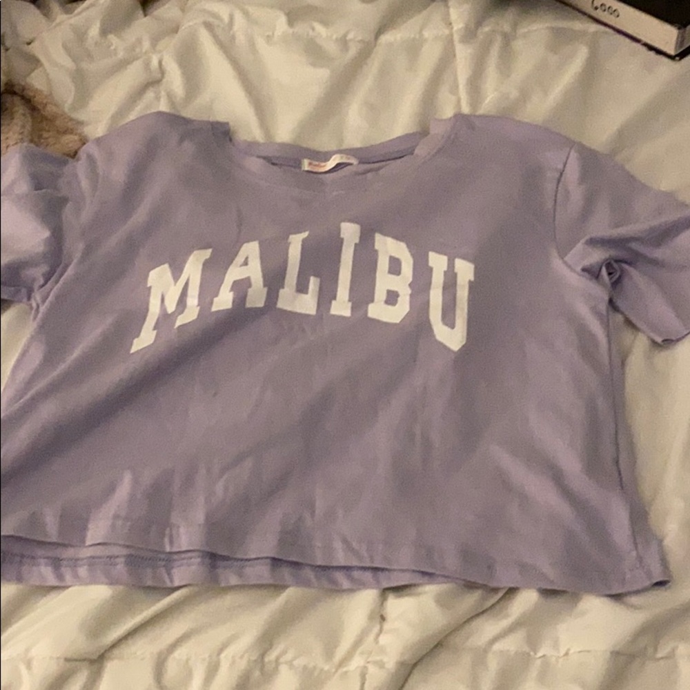 purple Malibu tee